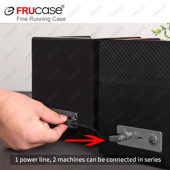 FRUCASE PU Watch Winder for Automatic Watches Watch Box USB Charging