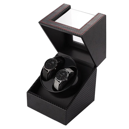 FRUCASE PU Watch Winder for Automatic Watches Watch Box USB Charging